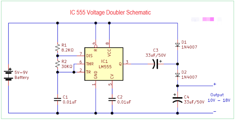 12V至24V倍壓器電路圖設(shè)計(jì)