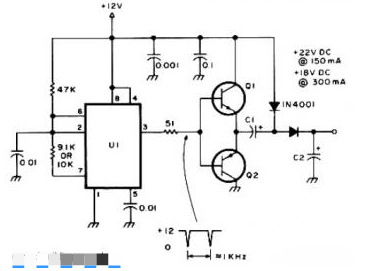 12V至24V倍壓器電路圖設(shè)計(jì)