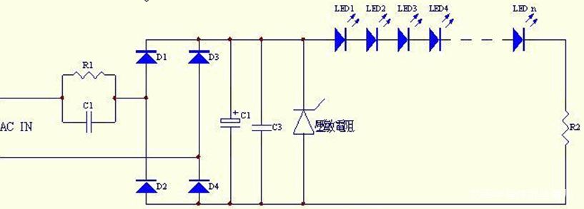 采用電容降壓的LED驅(qū)動電路設(shè)計(jì)