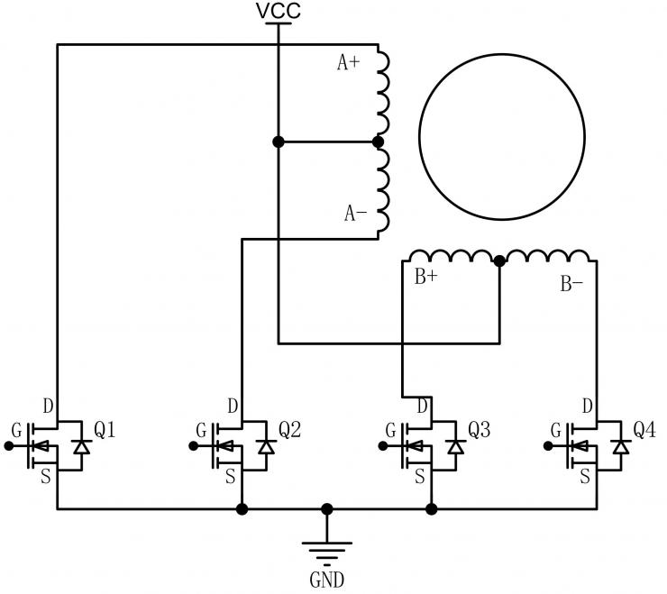 低壓MOS在步進(jìn)電機(jī)驅(qū)動(dòng)器上的應(yīng)用-REASUNOS瑞森半導(dǎo)體
