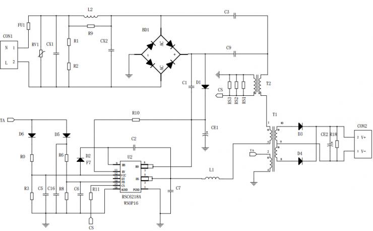 LED驅(qū)動模塊RSC6218A 5W-18W迷你高效驅(qū)動電源應(yīng)用-REASUNOS(瑞森半導(dǎo)體)