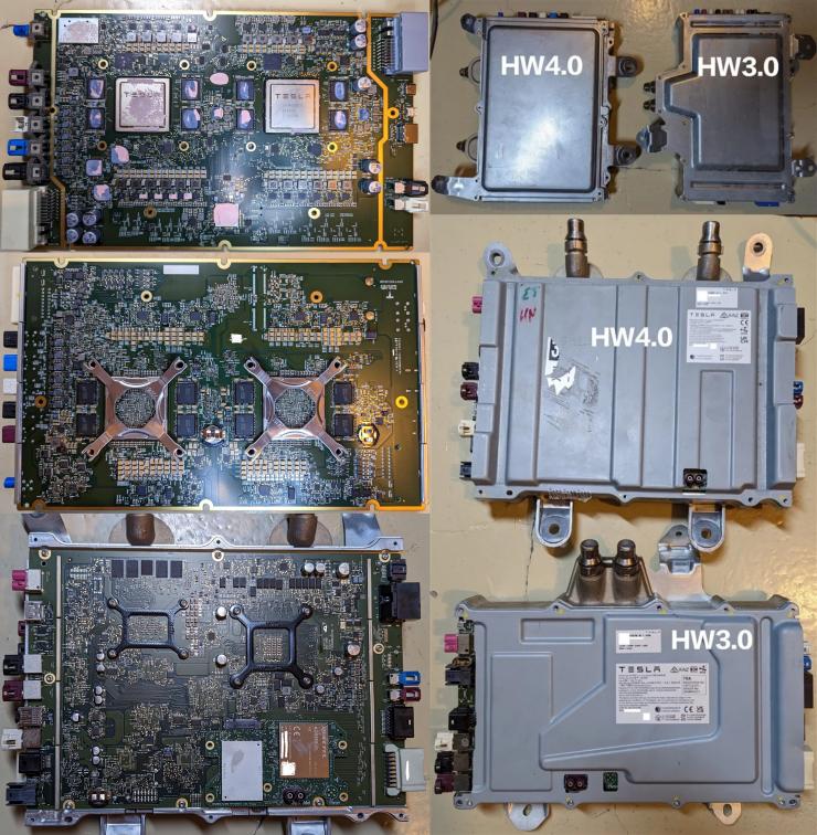 特斯拉 Hardware 4.0 板子曝光，新增毫米波雷達(dá)