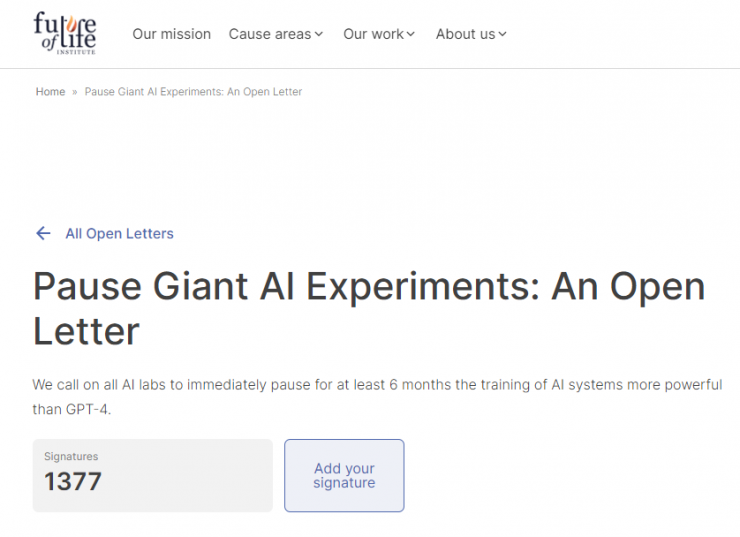 千名大佬緊急呼吁停止?AI?訓(xùn)練！OpenAI：GTP-4?已出現(xiàn)無法解釋的推理~