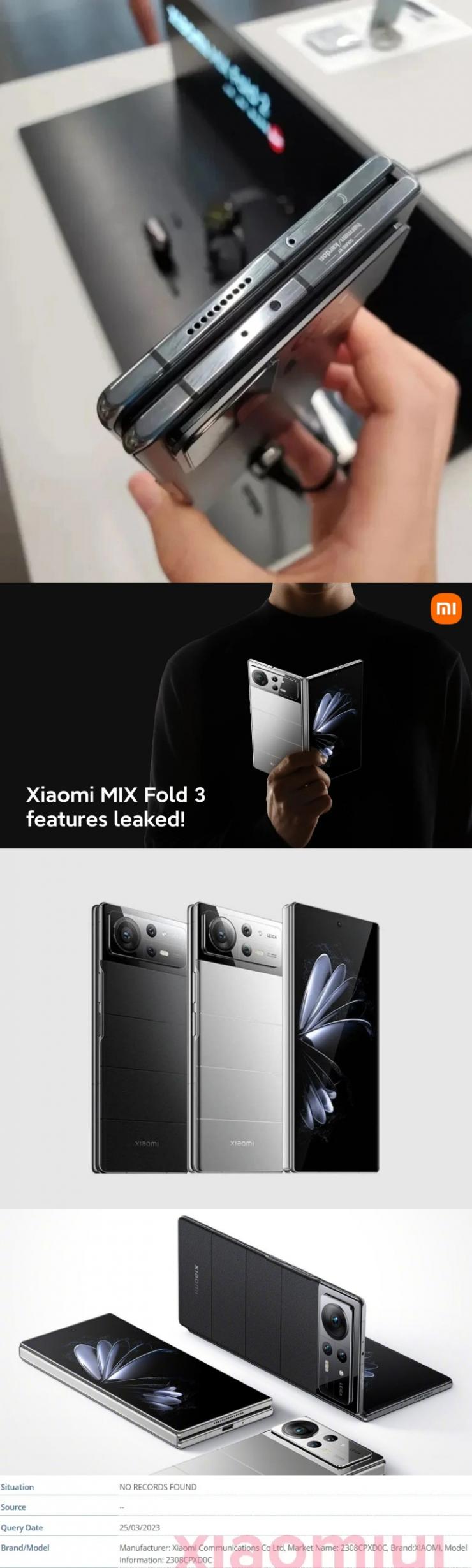 搭載二代高通驍龍 8，小米 MIX Fold 3 折疊屏手機(jī)曝光