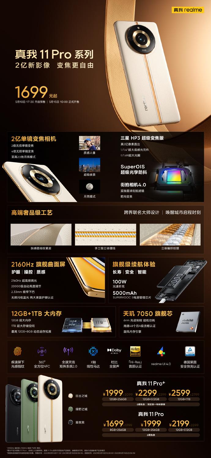Realme（真我）推出 Realme 11 系列新機(jī)、耳機(jī)等多款新品