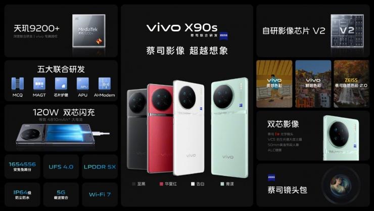 搭載天璣 9200+ 處理器，vivo X90s 今日正式開售