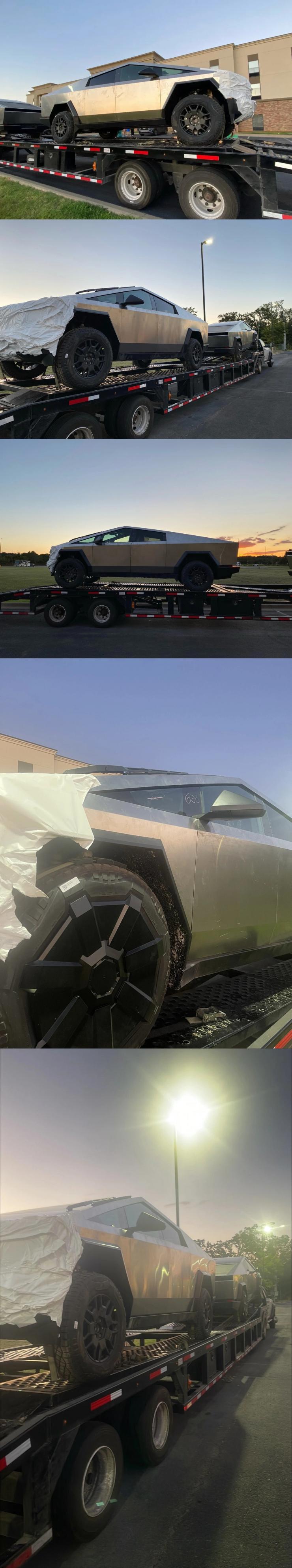 曝特斯拉 Cybertruck 皮卡最新近照，將進行碰撞測試