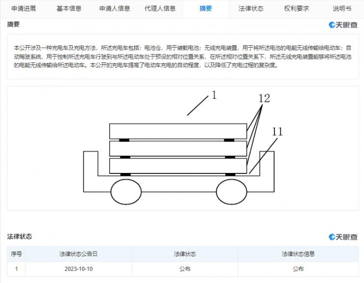 小米公布汽車無(wú)線充電專利