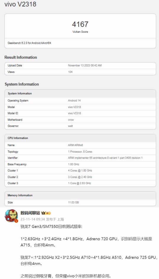 臺(tái)積電 4nm，高通驍龍 7 Gen 3 測(cè)試版曝光