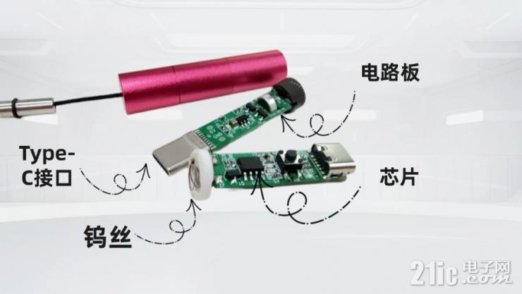 納祥科技Type-C迷你點煙器（無電池）設計方案，蘋果安卓手機均可用