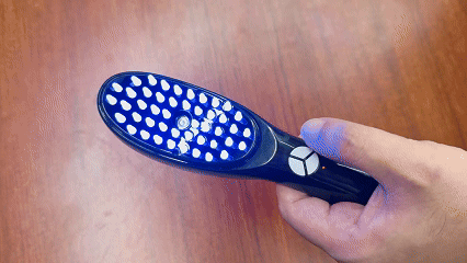 納祥科技客戶(hù)版電動(dòng)按摩梳方案，具650nm紅光與470nm藍(lán)光