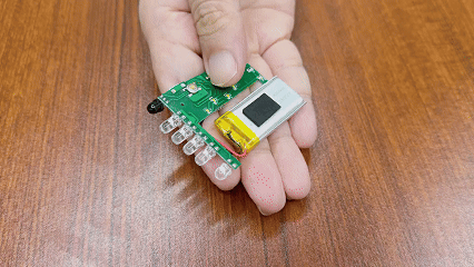 納祥科技感應(yīng)帽夾燈方案，以低功耗單片機為中樞，可手勢識別