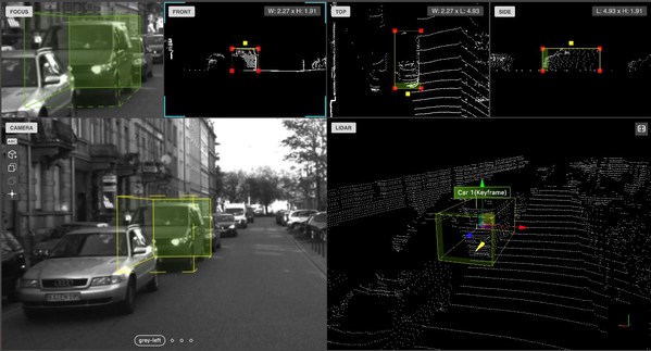 澳鵬3D點云拉框及2D映射(融合標注)示例 澳鵬3D點云拉框及2D映射(融合標注)示例
