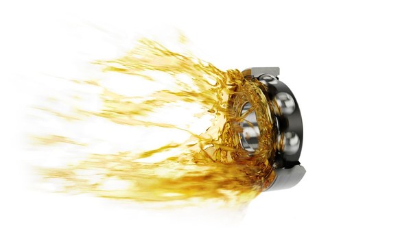 帶離心盤的高效球軸承：自由旋轉的離心盤將污染和過溢油脂隔離在軸承之外