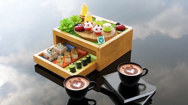 “萬(wàn)豪旅享家X支付寶會(huì)員合作”聯(lián)名下午茶效果圖