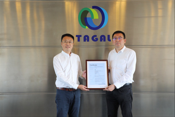 TUV萊茵為TAGAL頒發(fā)ISO 50001能源管理體系認證證書
