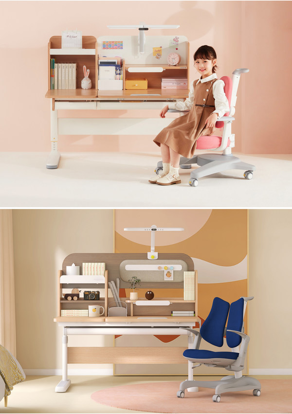 護(hù)童艾虎學(xué)習(xí)桌（上）、護(hù)童胡桃?jiàn)A子學(xué)習(xí)桌（下）