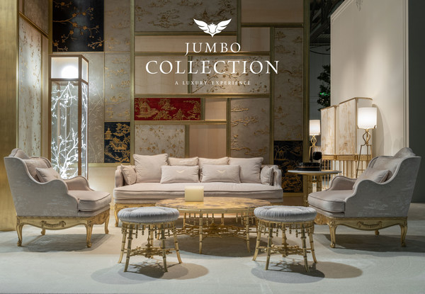 Jumbo Collection–2022全新系列：Hiroko stools，Hiroko 桌子，Hiroko 邊桌e，Verveine 沙發(fā)和躺椅，F(xiàn)uji 落地燈