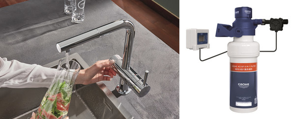 德國高儀波藍(lán)明達(dá)廚房凈水龍頭搭配全新過濾新品 – 德國高儀六合一過濾瓶