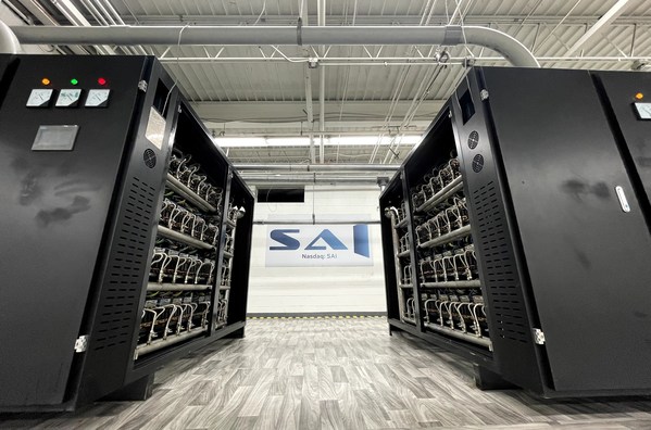 兩臺(tái)SAIHUB-025M機(jī)柜部署于SAI NODE OHIO