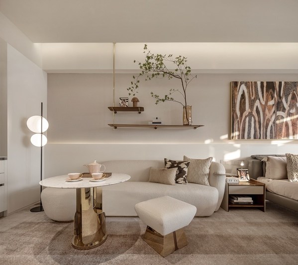 起居空間的設計，展現(xiàn)日常放松狀態(tài)的高雅與舒適