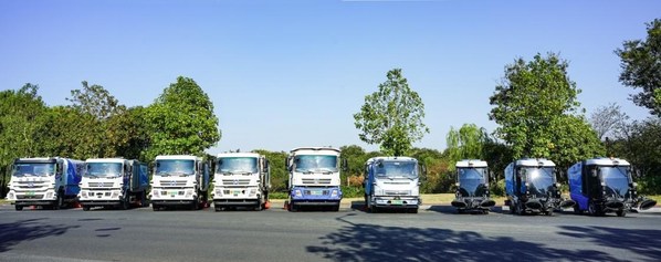 仙途智能無錫錫山商務(wù)區(qū)自動駕駛清掃車隊
