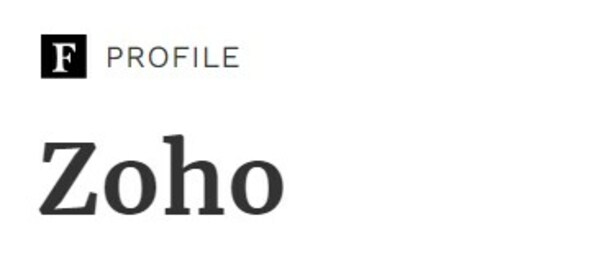 福布斯發(fā)布2023年全球云計(jì)算100強(qiáng)榜單，Zoho（卓豪）排名第41位