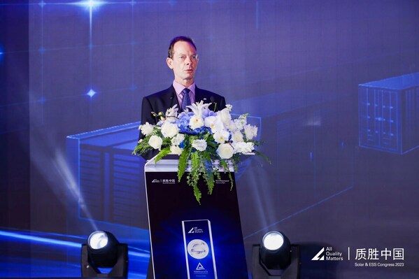 T&Uuml;V萊茵太陽能與商業(yè)產(chǎn)品服務(wù)全球副總裁Frank Piller致辭