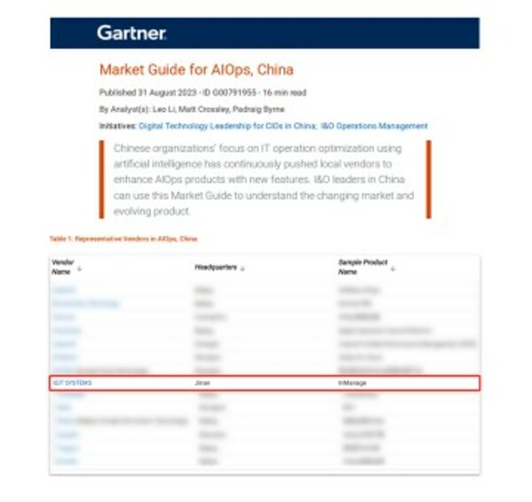 浪潮信息InManage，再獲Gartner數(shù)據(jù)中心智能運(yùn)維標(biāo)桿