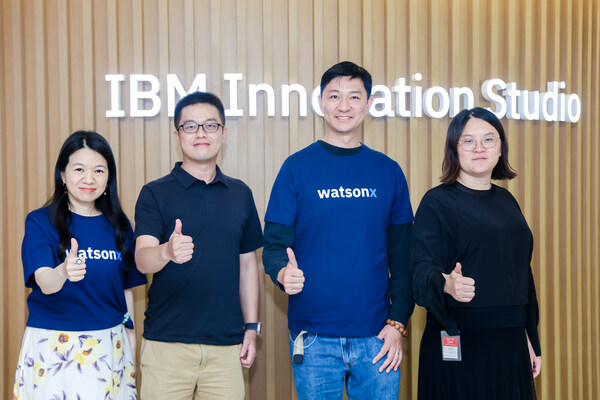 從左至右：IBM大中華區(qū)伙伴生態(tài)業(yè)務(wù)總經(jīng)理譚穎瑜、菜鳥科技首席科學(xué)家、菜鳥物流科技部算法總監(jiān)王子豪、IBM大中華科技事業(yè)部數(shù)據(jù)、人工智能、自動化業(yè)務(wù)中國華南與華東大區(qū)總經(jīng)理許偉杰、悠樺林信息科技（上海）有限公司（以下簡稱“悠樺林”）董事長創(chuàng)始人、創(chuàng)始人肖芳芳