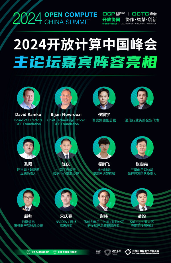 主論壇嘉賓陣容亮相！2024開放計算中國峰會將于8月8日舉辦