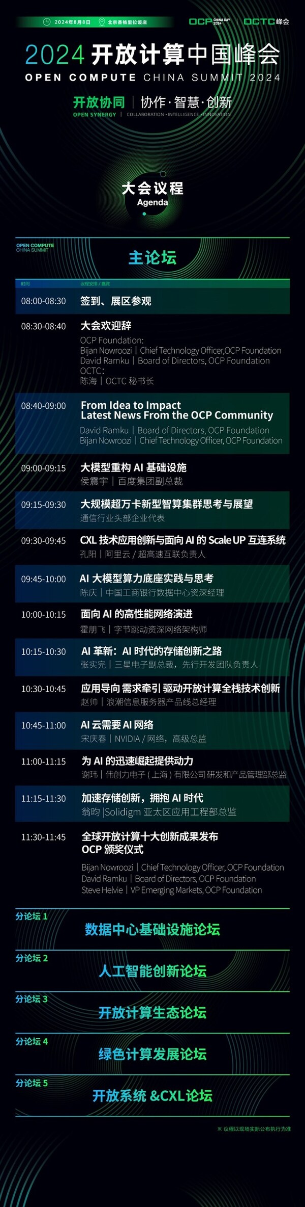主論壇嘉賓陣容亮相！2024開放計算中國峰會將于8月8日舉辦