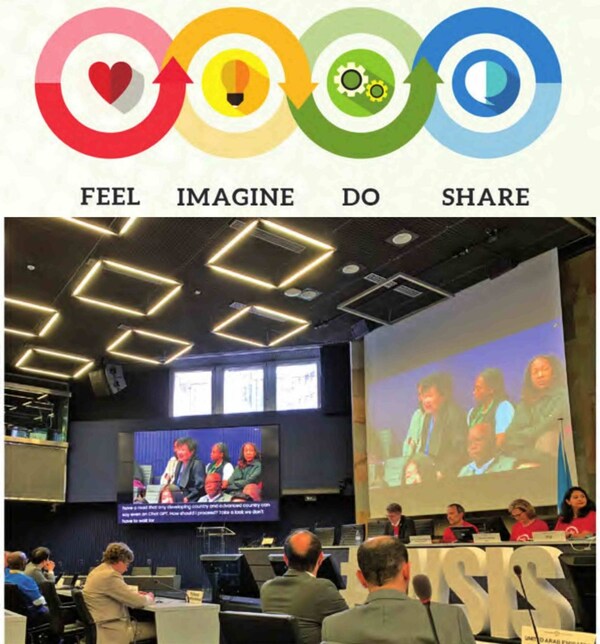 圖三 5月31日，馮美玲在日內(nèi)瓦舉辦的信息社會世界峰會（WSIS）的閉幕式上發(fā)表講話。