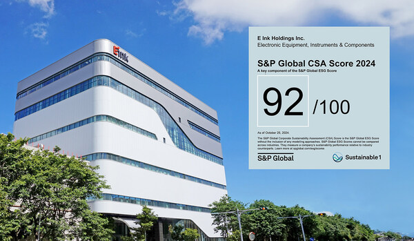 元太科技連三年入選道瓊可持續(xù)雙指數(shù)，標(biāo)準(zhǔn)普爾全球企業(yè)可持續(xù)評(píng)比創(chuàng)下92分位居最高。