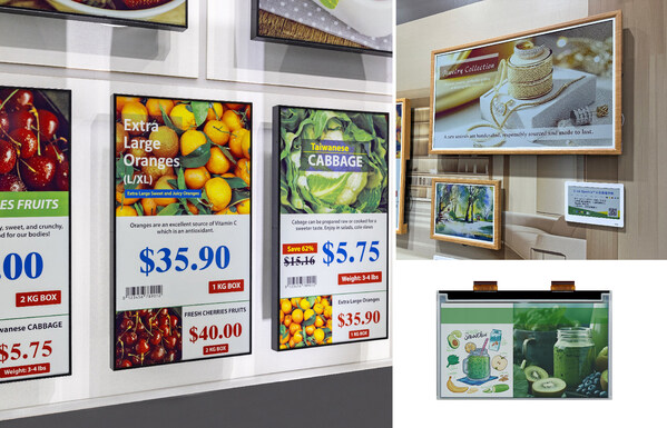 元太科技宣布，全系列適用于零售場(chǎng)域的E Ink Spectra? 6全彩電子紙產(chǎn)品已于2025零售大展（NRF）中盛大展出。