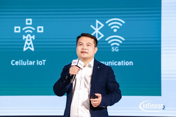 英飛凌科技副總裁、英飛凌科技消費、計算與通訊業(yè)務(wù)大中華區(qū)市場營銷負(fù)責(zé)人劉偉在ICIC 2025上發(fā)表主題演講