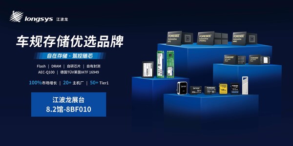 從自研主控到自主封測，江波龍全棧定制方案亮相 2025上海車展