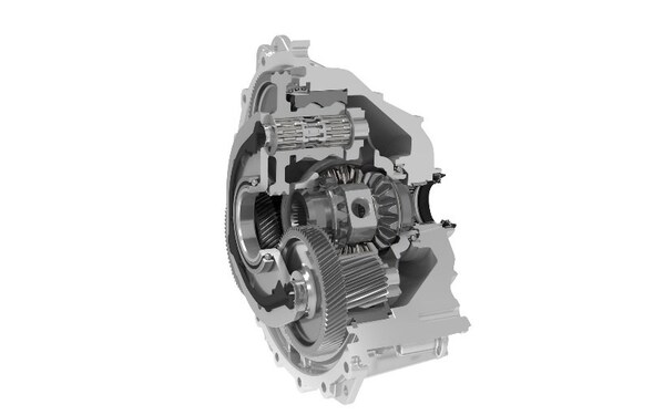 舍弗勒新一代同軸減速箱集成了錐齒差速器，重量更輕、軸向空間更緊湊