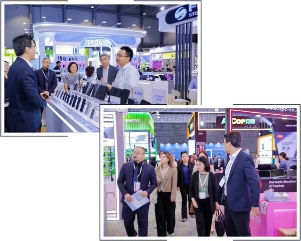 寶安區(qū)商務(wù)局領(lǐng)導(dǎo)參觀環(huán)球資源香港電子展