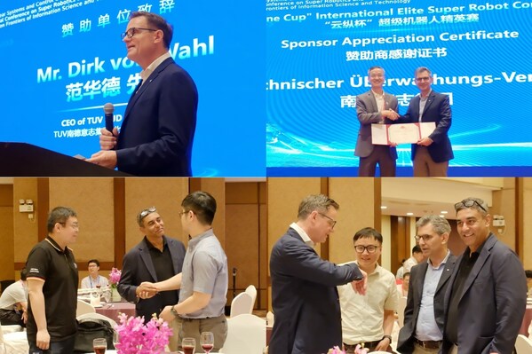 T&Uuml;V南德管理團(tuán)隊出席晚宴及頒獎典禮，北亞區(qū)首席執(zhí)行官范華德先生現(xiàn)場發(fā)表致辭