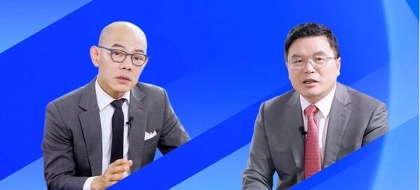 左：IBM咨詢大中華區(qū)及韓國(guó)總裁陳科典；右：惠州市德賽西威汽車電子股份有限公司高級(jí)副總裁及戰(zhàn)略發(fā)展模塊總監(jiān)林廣球