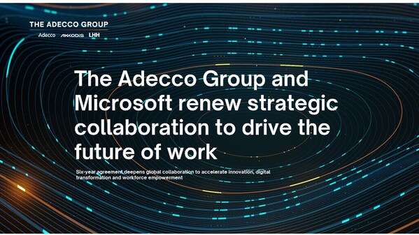 德科集團與微軟續(xù)簽戰(zhàn)略合作協(xié)議，共驅(qū)未來職場發(fā)展