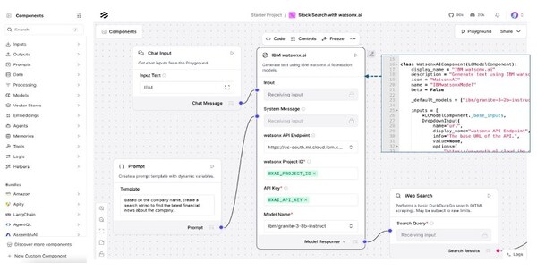 Langflow 與 watsonx Orchestrate 集成
