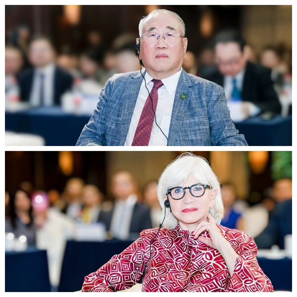 中國氣候變化事務(wù)首任特使解振華；COP30歐洲特使、歐洲氣候基金會主席圖比亞娜