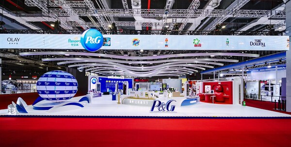 第八屆進博會寶潔展區(qū)