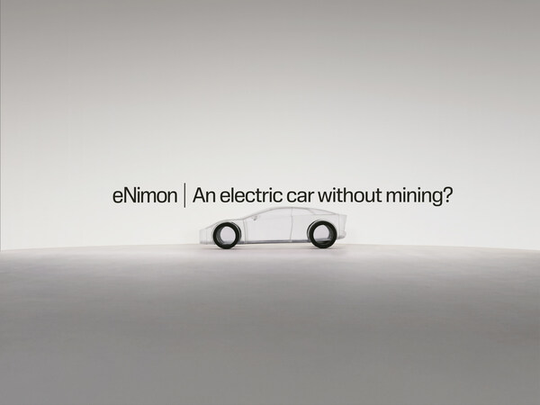 Sandvik最新裝置eNimon，這是有史以來(lái)第一款不含金屬或礦物的電動(dòng)汽車(chē)。