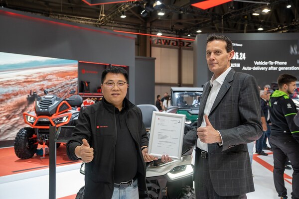 賽格威科技有限公司摩托車獲WVTA證書