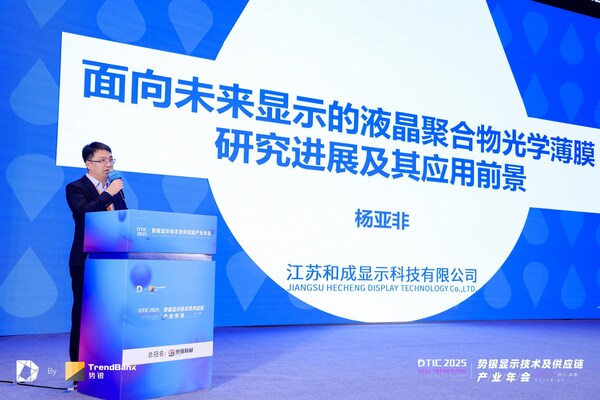 和成顯示產(chǎn)品研發(fā)中心總監(jiān)楊亞非發(fā)表演講