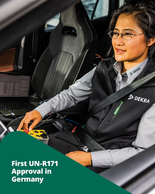 DEKRA德凱為知名頭部車企頒發(fā)德國首張UN R171認證證書 展現(xiàn)高效響應(yīng)與精準執(zhí)行能力