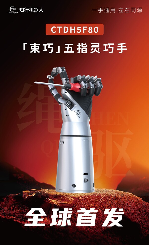 知行機(jī)器人發(fā)布全球首款左右手自適應(yīng)靈巧手